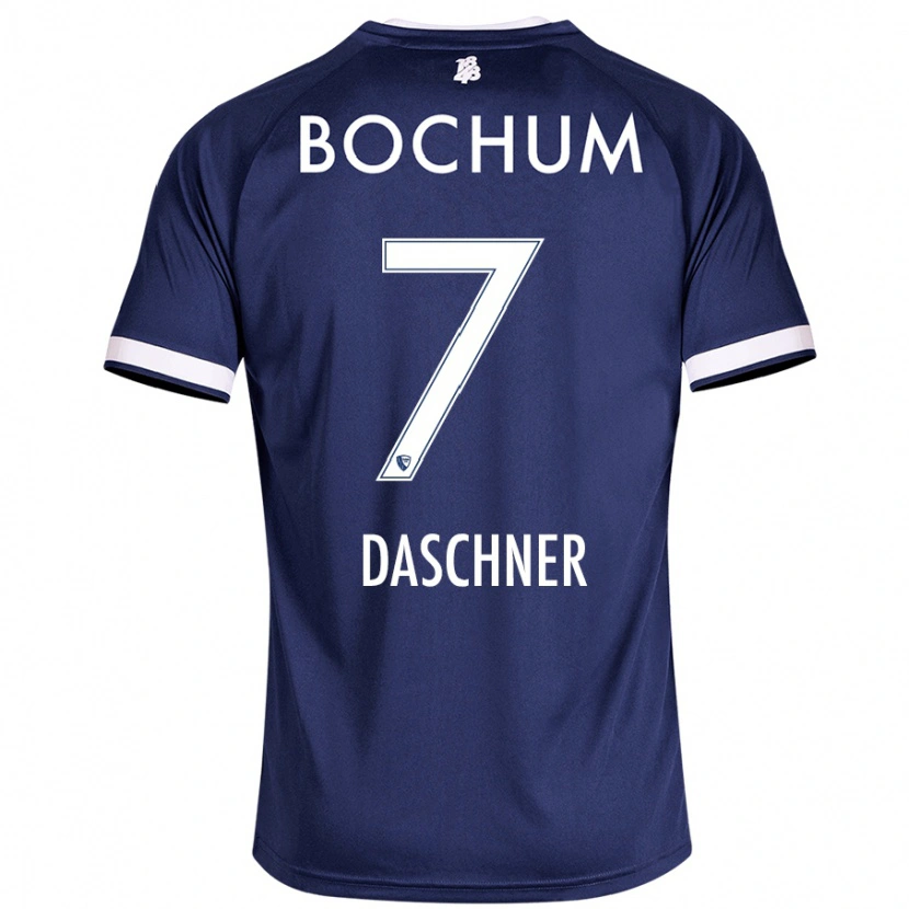 Danxen Kinderen Lukas Daschner #7 Donkerblauw Thuisshirt Thuistenue 2024/25 T-Shirt