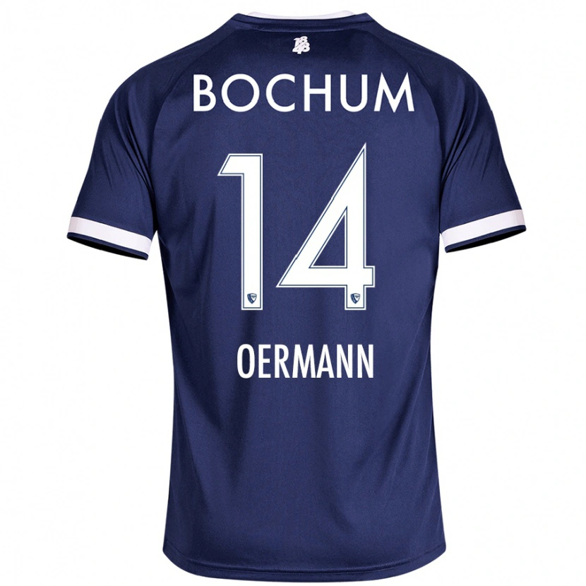 Danxen Kinderen Tim Oermann #14 Donkerblauw Thuisshirt Thuistenue 2024/25 T-Shirt