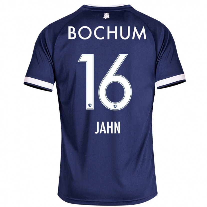 Danxen Kinderen Niklas Jahn #16 Donkerblauw Thuisshirt Thuistenue 2024/25 T-Shirt