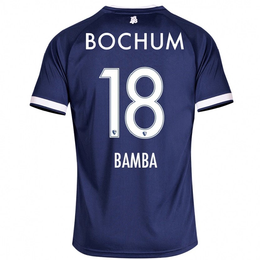 Danxen Kinderen Samuel Bamba #18 Donkerblauw Thuisshirt Thuistenue 2024/25 T-Shirt