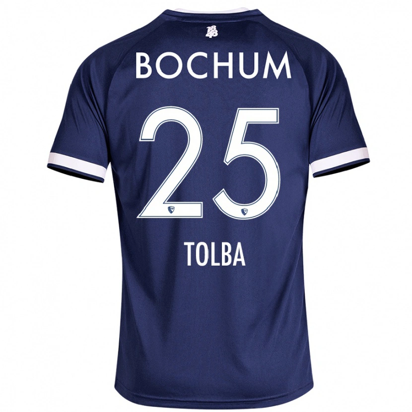 Danxen Kinderen Mohammed Tolba #25 Donkerblauw Thuisshirt Thuistenue 2024/25 T-Shirt