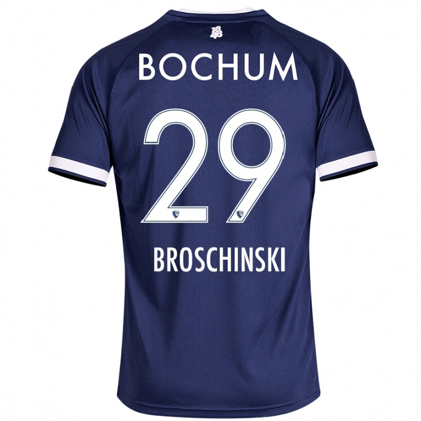 Danxen Kinderen Moritz Broschinski #29 Donkerblauw Thuisshirt Thuistenue 2024/25 T-Shirt