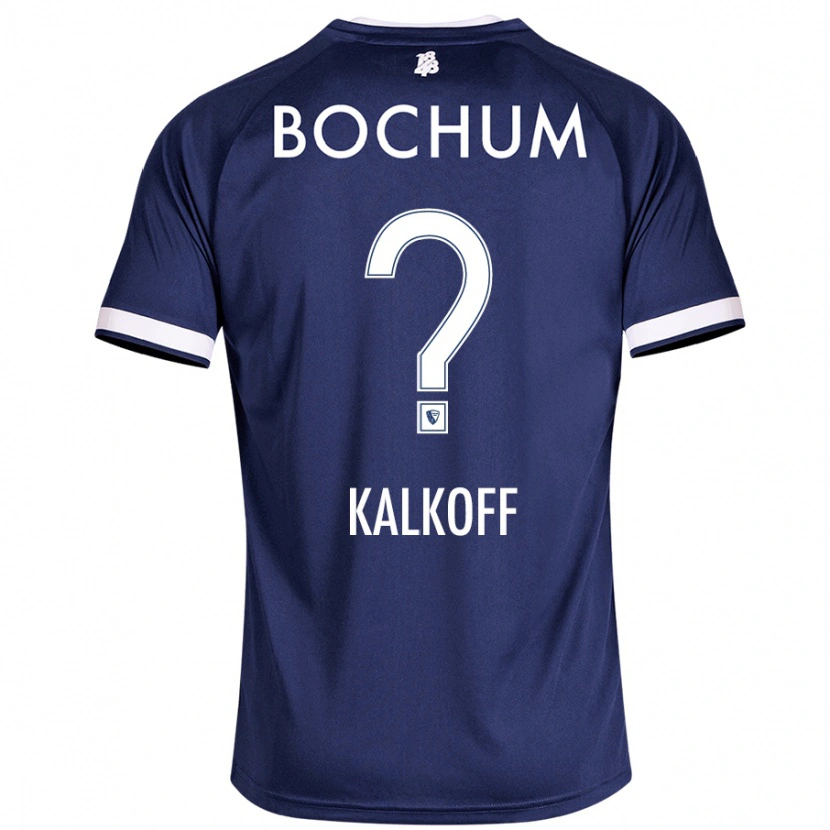 Danxen Kinderen Jona Kalkoff #0 Donkerblauw Thuisshirt Thuistenue 2024/25 T-Shirt