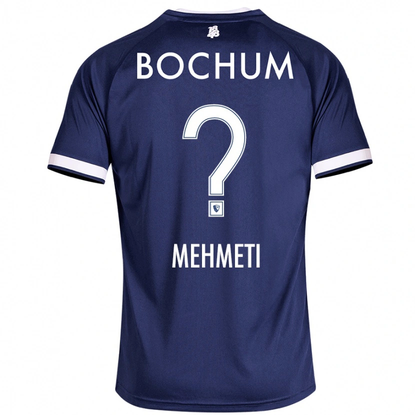 Danxen Kinderen Enis Mehmeti #0 Donkerblauw Thuisshirt Thuistenue 2024/25 T-Shirt