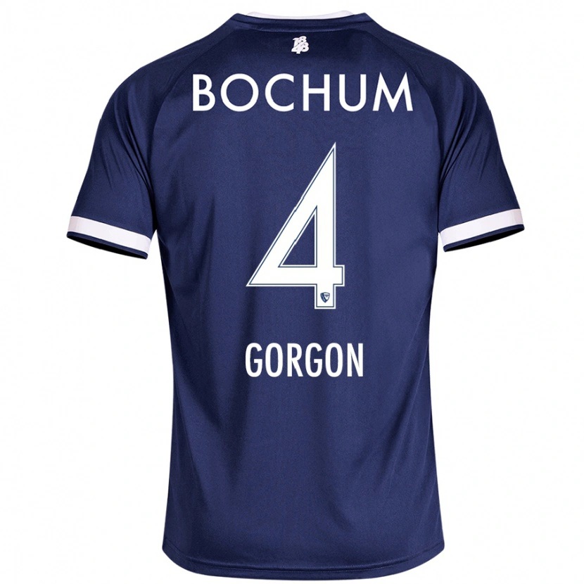 Danxen Kinderen Felix Gorgon #4 Donkerblauw Thuisshirt Thuistenue 2024/25 T-Shirt