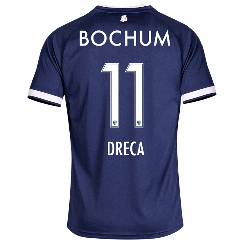 Danxen Kinderen Benjamin Dreca #11 Donkerblauw Thuisshirt Thuistenue 2024/25 T-Shirt