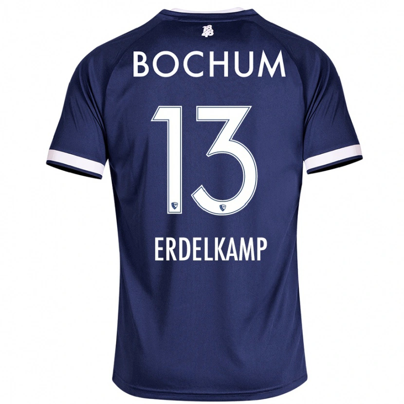 Danxen Kinderen Luca Erdelkamp #13 Donkerblauw Thuisshirt Thuistenue 2024/25 T-Shirt