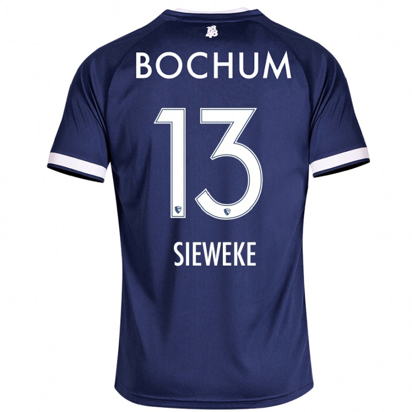 Danxen Kinderen Henri Sieweke #13 Donkerblauw Thuisshirt Thuistenue 2024/25 T-Shirt