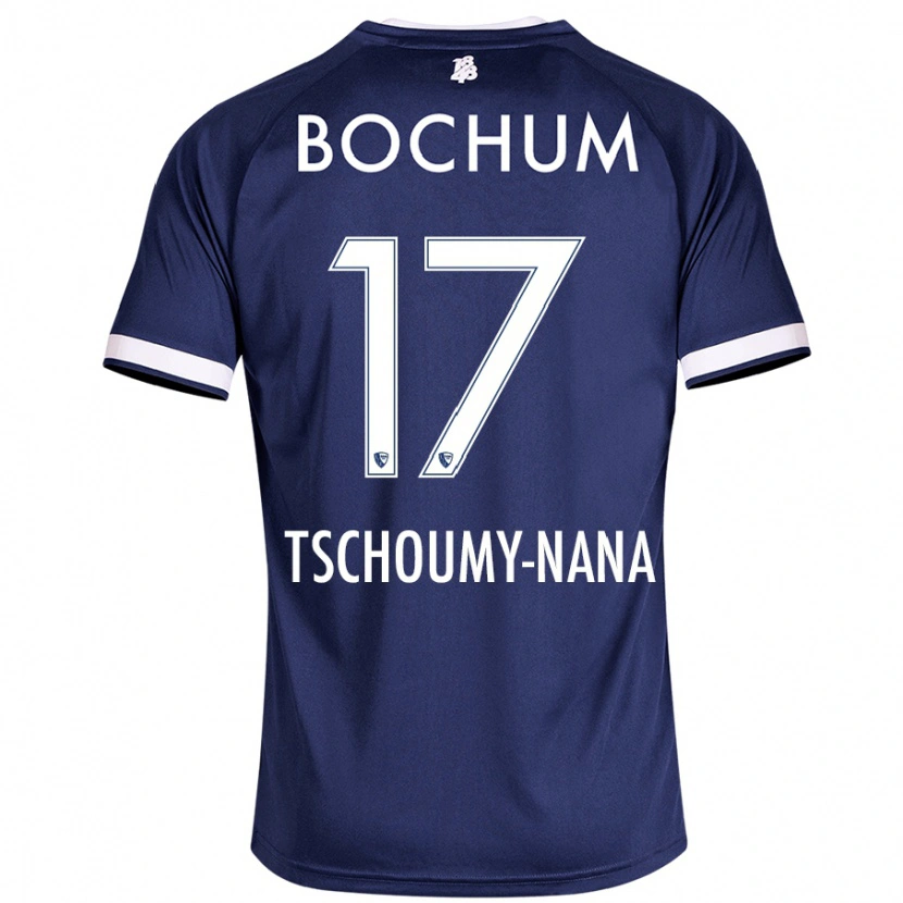 Danxen Kinderen Daryl Tschoumy-Nana #17 Donkerblauw Thuisshirt Thuistenue 2024/25 T-Shirt