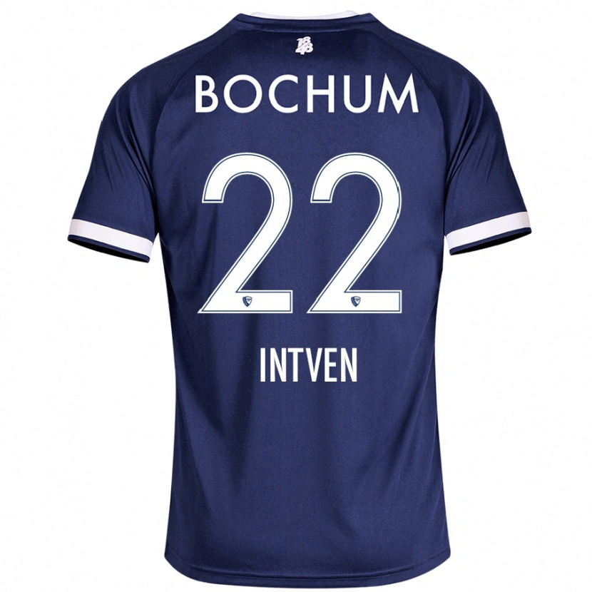 Danxen Kinderen Noel Intven #22 Donkerblauw Thuisshirt Thuistenue 2024/25 T-Shirt