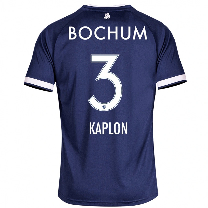 Danxen Kinderen Frauke Kaplon #3 Donkerblauw Thuisshirt Thuistenue 2024/25 T-Shirt