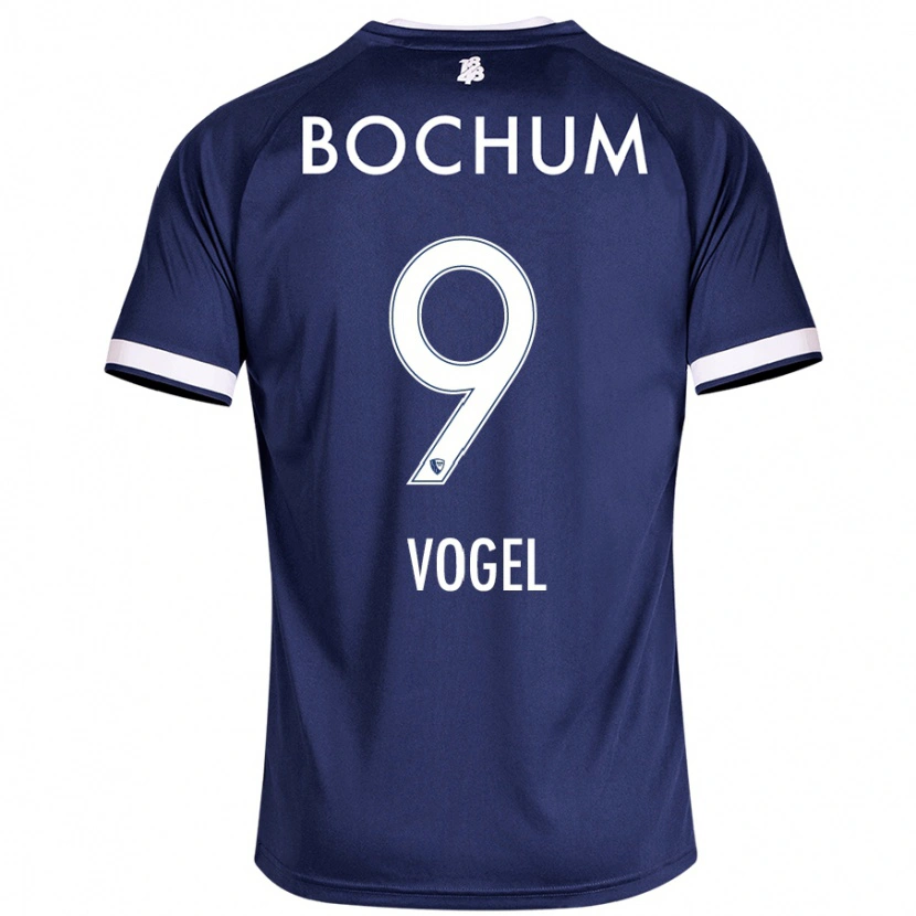 Danxen Kinderen Alessandra Vogel #9 Donkerblauw Thuisshirt Thuistenue 2024/25 T-Shirt