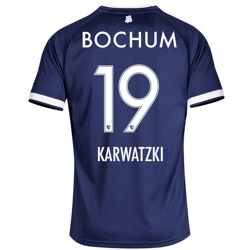 Danxen Kinderen Lucy Karwatzki #19 Donkerblauw Thuisshirt Thuistenue 2024/25 T-Shirt