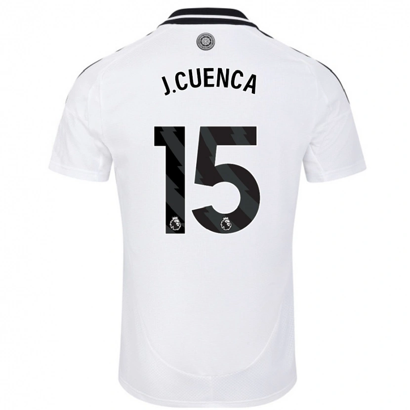 Danxen Kinderen Jorge Cuenca #15 Wit Thuisshirt Thuistenue 2024/25 T-Shirt