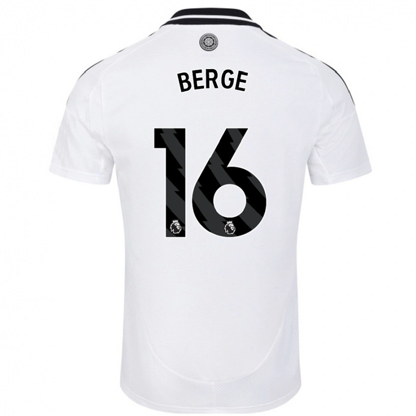 Danxen Kinderen Sander Berge #16 Wit Thuisshirt Thuistenue 2024/25 T-Shirt