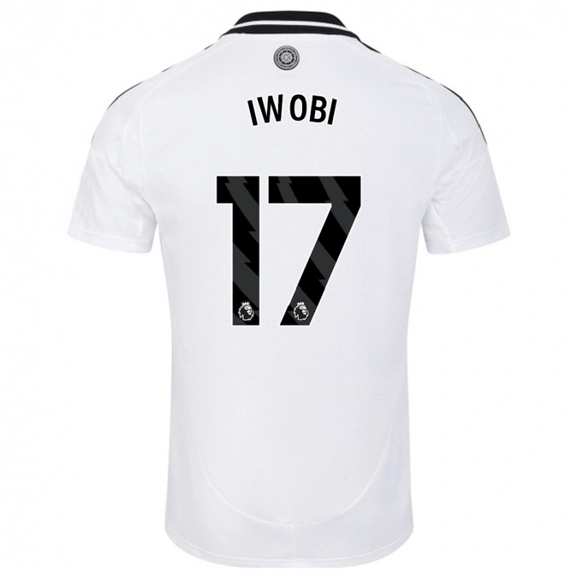 Danxen Kinderen Alex Iwobi #17 Wit Thuisshirt Thuistenue 2024/25 T-Shirt