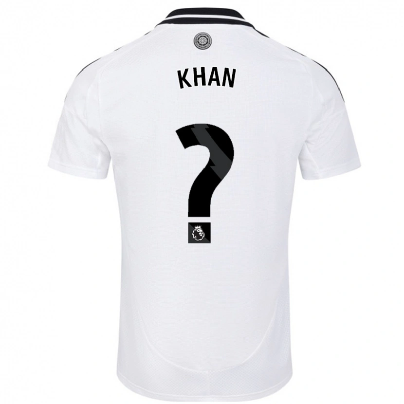 Danxen Kinderen Ruban Khan #0 Wit Thuisshirt Thuistenue 2024/25 T-Shirt