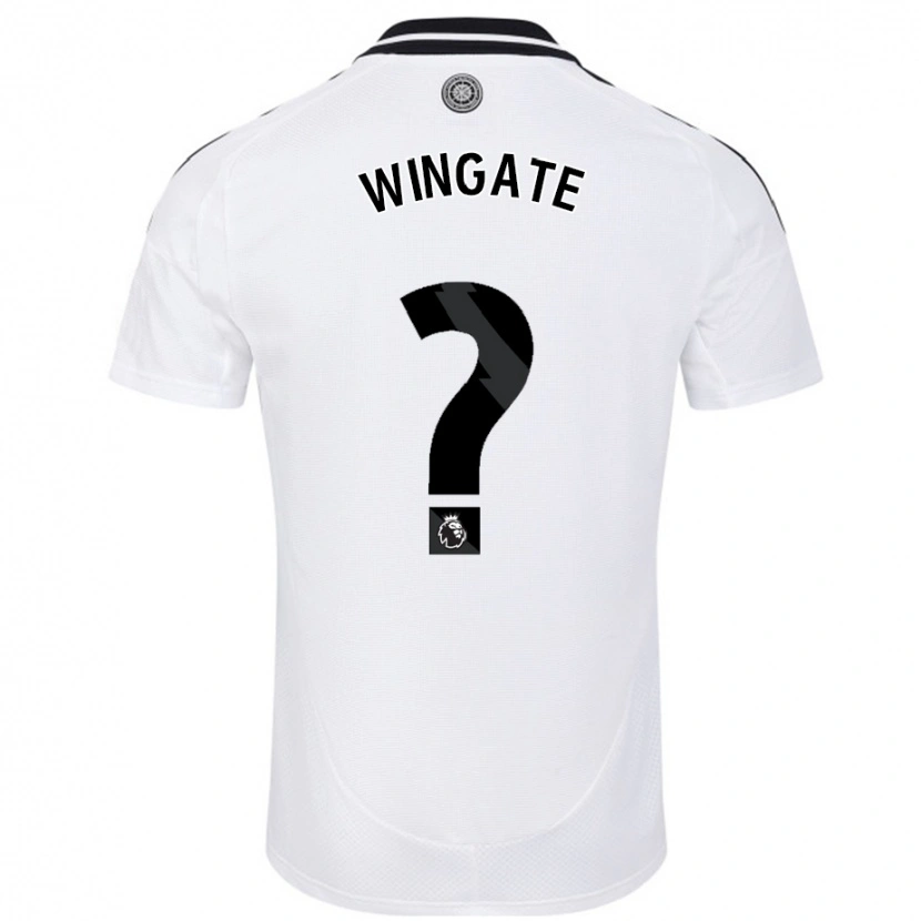 Danxen Kinderen Tom Wingate #0 Wit Thuisshirt Thuistenue 2024/25 T-Shirt