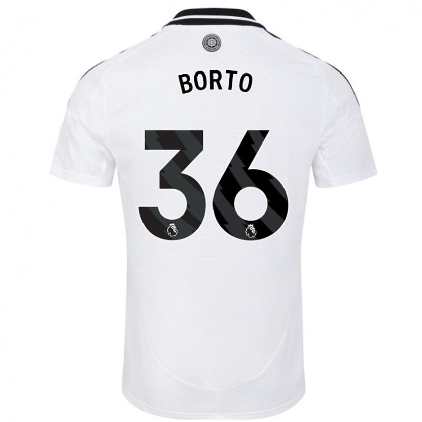 Danxen Kinderen Alex Borto #36 Wit Thuisshirt Thuistenue 2024/25 T-Shirt