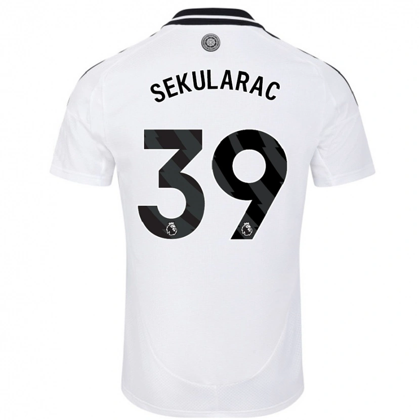 Danxen Kinderen Kristian Sekularac #39 Wit Thuisshirt Thuistenue 2024/25 T-Shirt