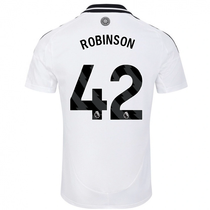 Danxen Kinderen Charlie Robinson #42 Wit Thuisshirt Thuistenue 2024/25 T-Shirt