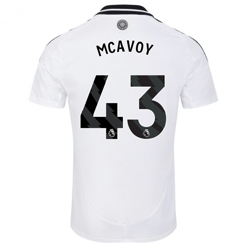 Danxen Kinderen Connor Mcavoy #43 Wit Thuisshirt Thuistenue 2024/25 T-Shirt