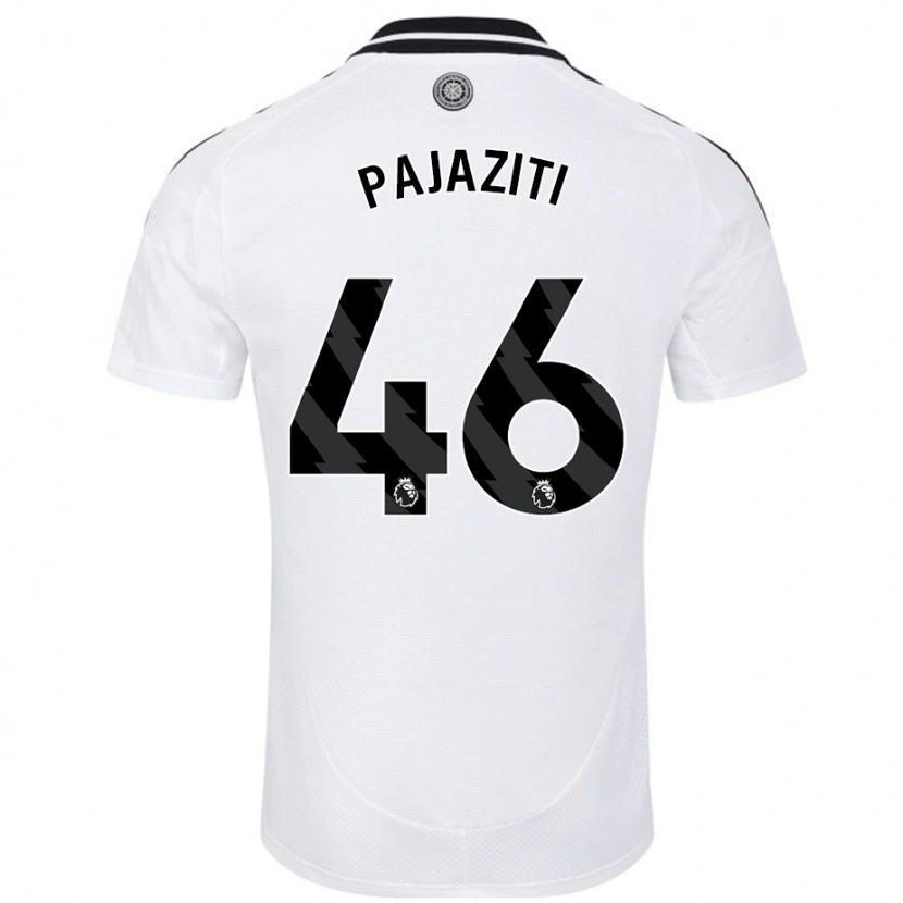 Danxen Kinderen Adrion Pajaziti #46 Wit Thuisshirt Thuistenue 2024/25 T-Shirt