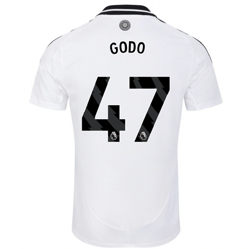 Danxen Kinderen Martial Godo #47 Wit Thuisshirt Thuistenue 2024/25 T-Shirt