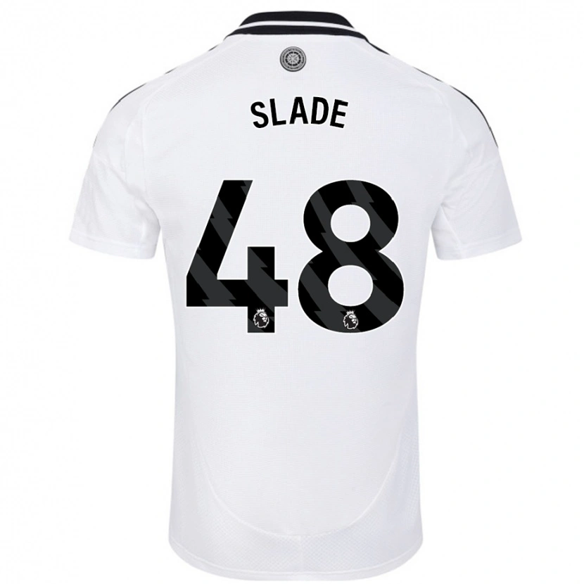 Danxen Kinderen Bradley Slade #48 Wit Thuisshirt Thuistenue 2024/25 T-Shirt