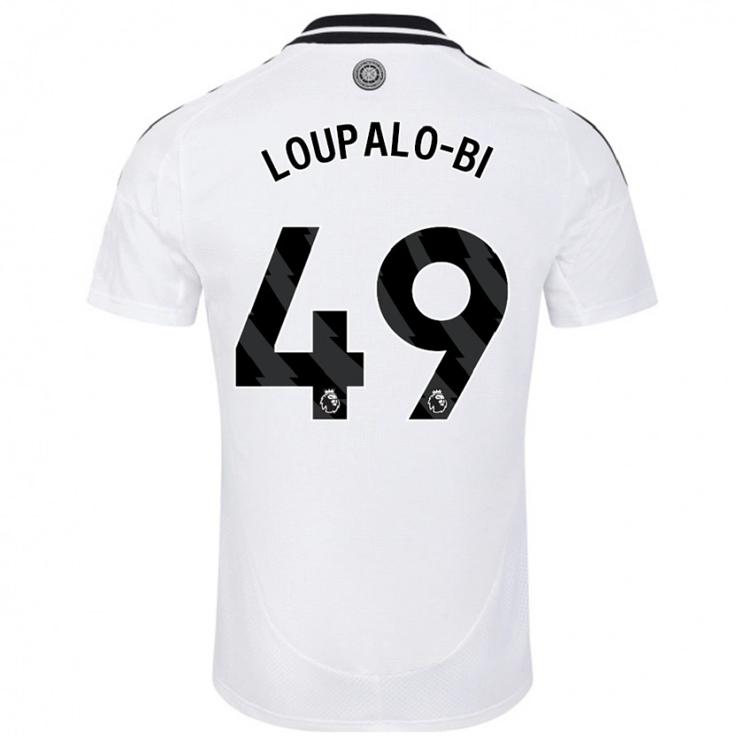 Danxen Kinderen Aaron Loupalo-Bi #49 Wit Thuisshirt Thuistenue 2024/25 T-Shirt