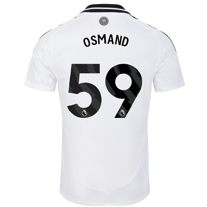 Danxen Kinderen Callum Osmand #59 Wit Thuisshirt Thuistenue 2024/25 T-Shirt