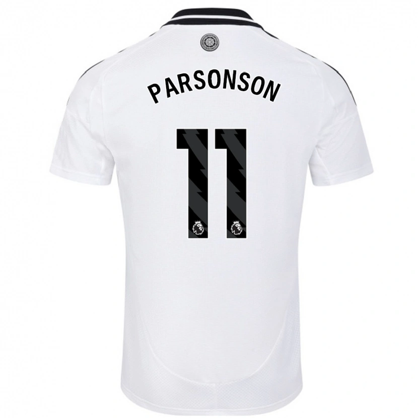 Danxen Kinderen Madi Parsonson #11 Wit Thuisshirt Thuistenue 2024/25 T-Shirt