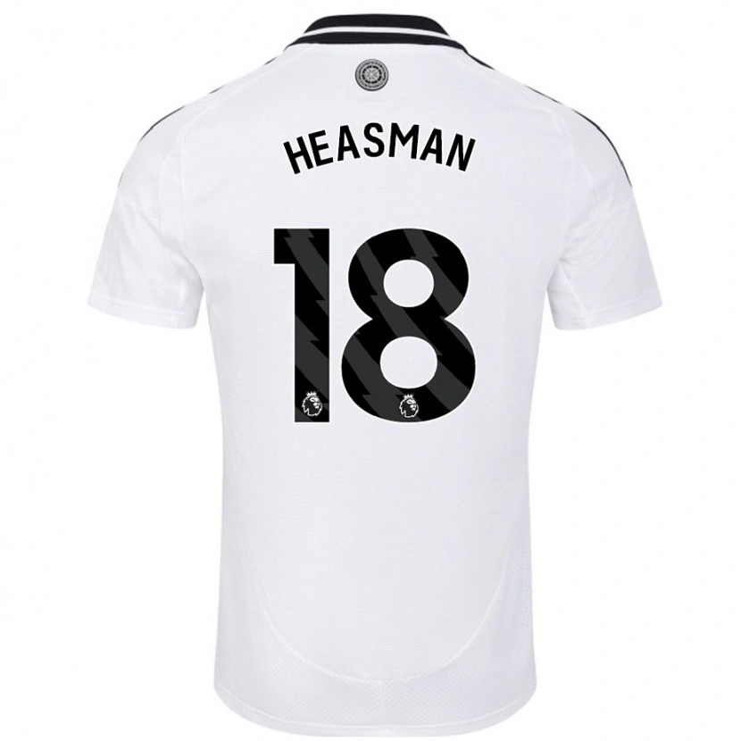 Danxen Kinderen Georgia Heasman #18 Wit Thuisshirt Thuistenue 2024/25 T-Shirt