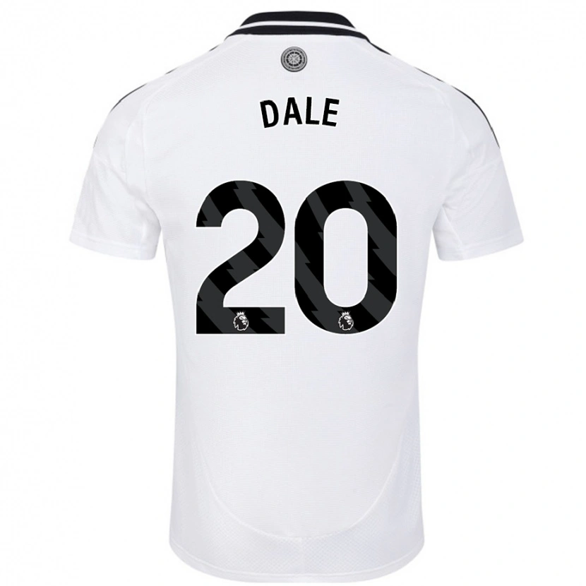 Danxen Kinderen Olivia Dale #20 Wit Thuisshirt Thuistenue 2024/25 T-Shirt