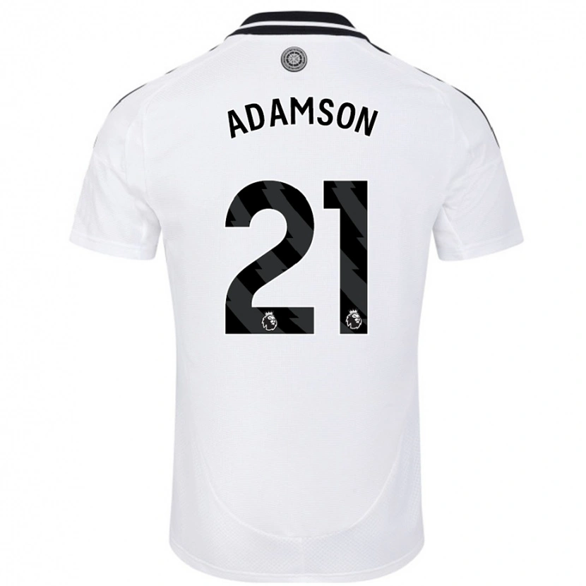 Danxen Kinderen Sasha Adamson #21 Wit Thuisshirt Thuistenue 2024/25 T-Shirt