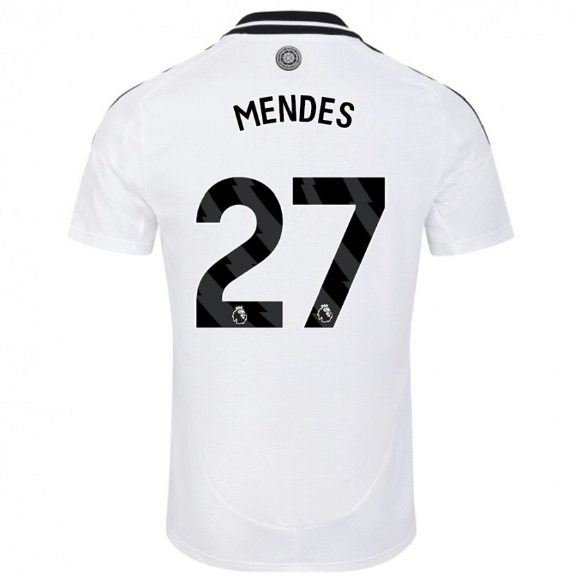 Danxen Kinderen Megalie Mendes #27 Wit Thuisshirt Thuistenue 2024/25 T-Shirt