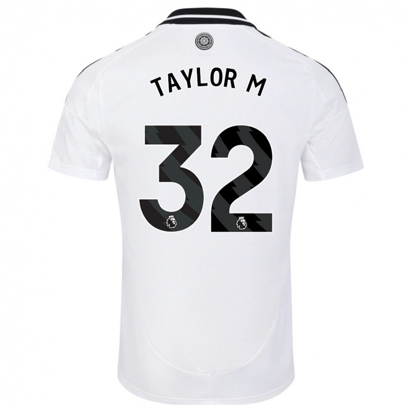 Danxen Kinderen Belle Taylor-M #32 Wit Thuisshirt Thuistenue 2024/25 T-Shirt