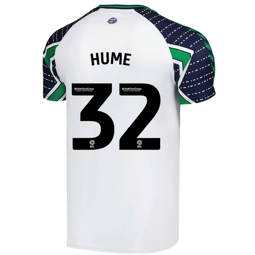 Danxen Kinderen Trai Hume #32 Wit Uitshirt Uittenue 2024/25 T-Shirt