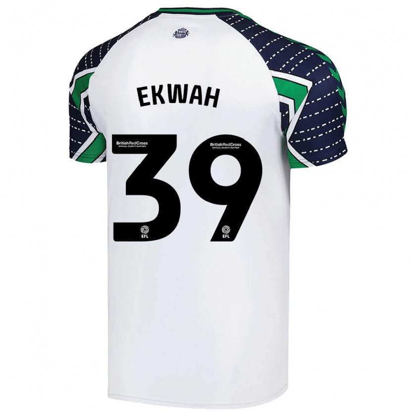 Danxen Kinderen Pierre Ekwah #39 Wit Uitshirt Uittenue 2024/25 T-Shirt