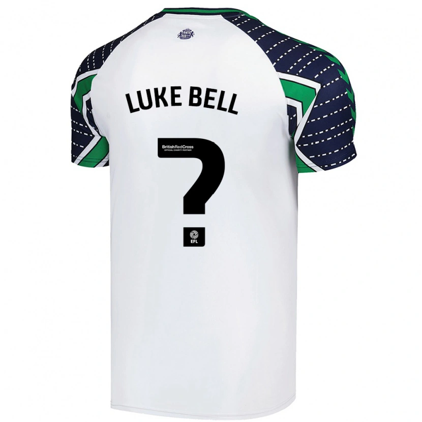 Danxen Kinderen Luke Bell #0 Wit Uitshirt Uittenue 2024/25 T-Shirt