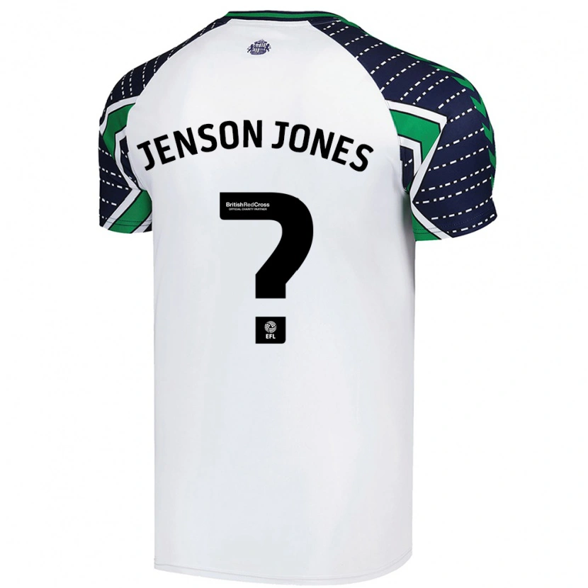 Danxen Kinderen Jenson Jones #0 Wit Uitshirt Uittenue 2024/25 T-Shirt