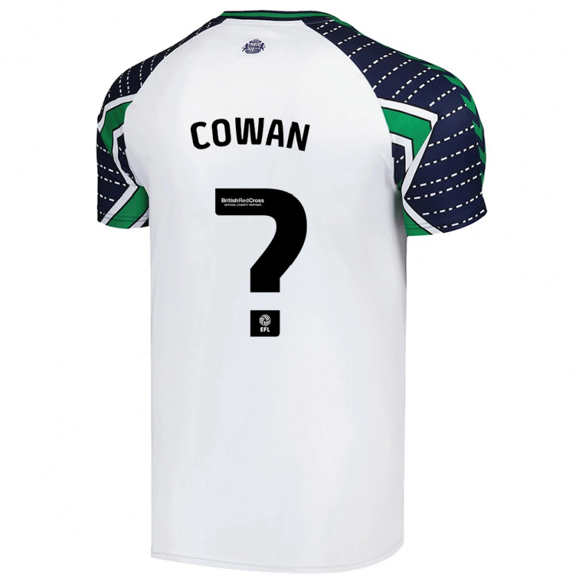 Danxen Kinderen Joe Cowan #0 Wit Uitshirt Uittenue 2024/25 T-Shirt