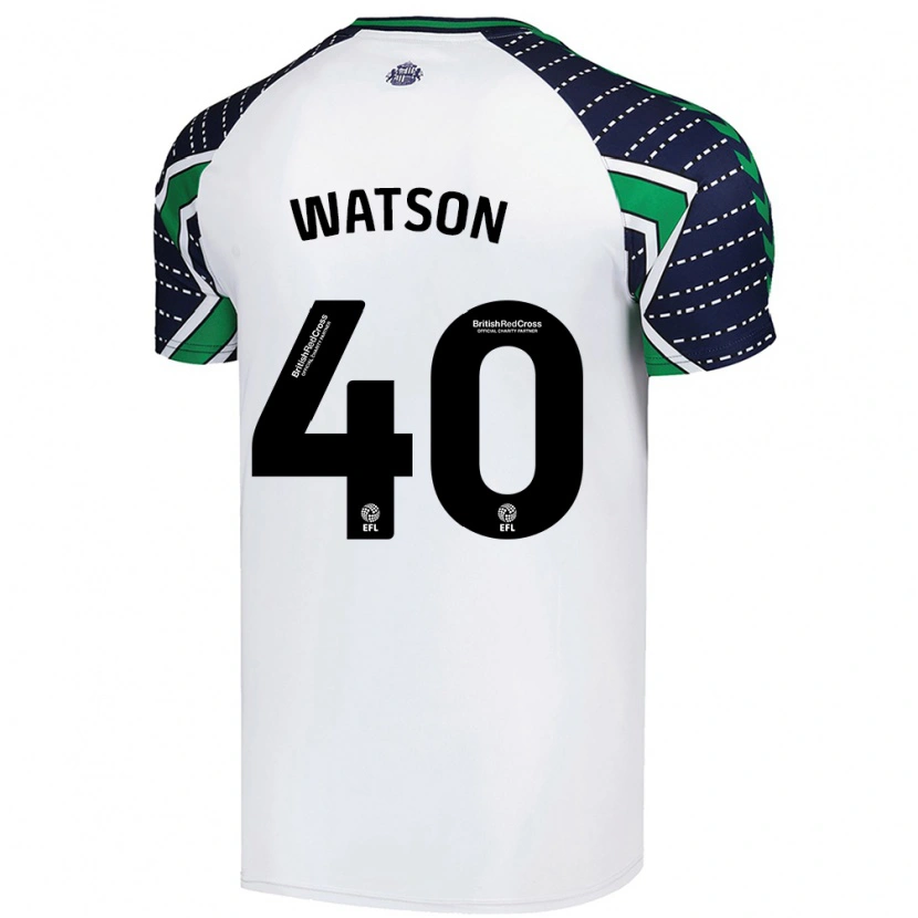 Danxen Kinderen Tom Watson #40 Wit Uitshirt Uittenue 2024/25 T-Shirt