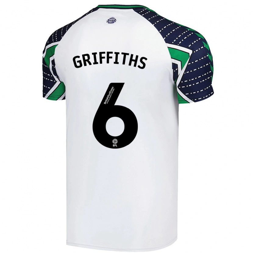 Danxen Kinderen Louise Griffiths #6 Wit Uitshirt Uittenue 2024/25 T-Shirt