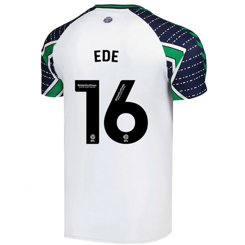 Danxen Kinderen Grace Ede #16 Wit Uitshirt Uittenue 2024/25 T-Shirt