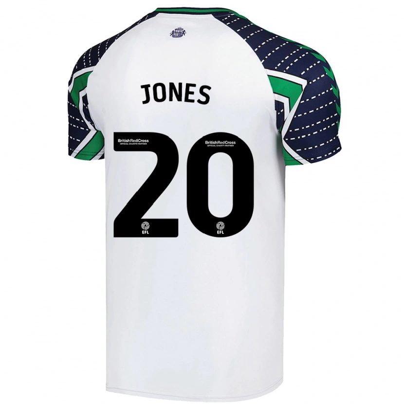 Danxen Kinderen Ellen Jones #20 Wit Uitshirt Uittenue 2024/25 T-Shirt