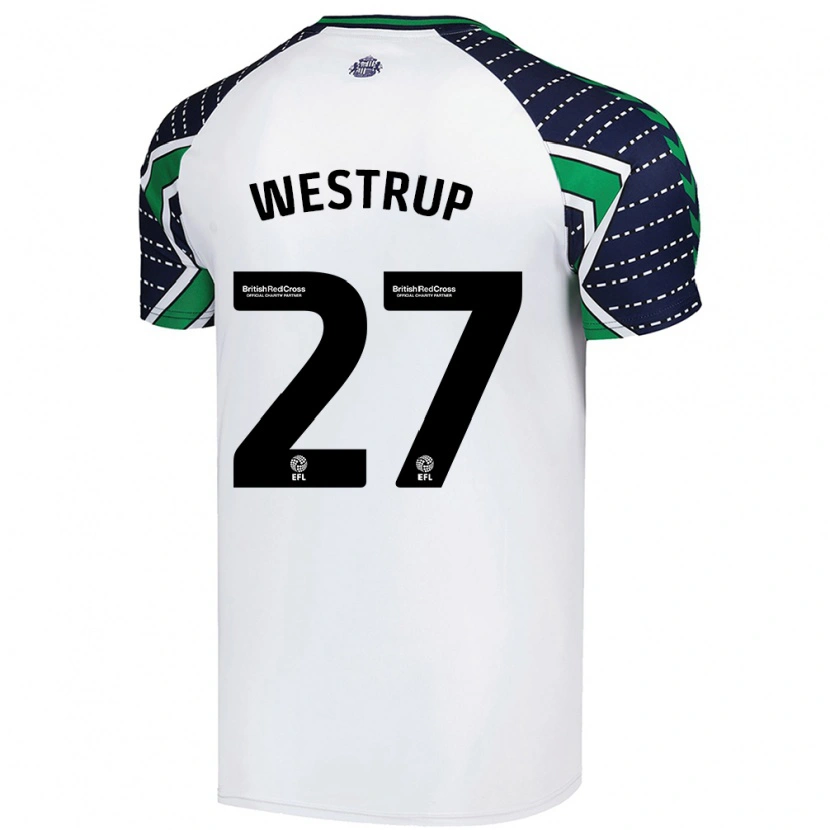 Danxen Kinderen Brianna Westrup #27 Wit Uitshirt Uittenue 2024/25 T-Shirt