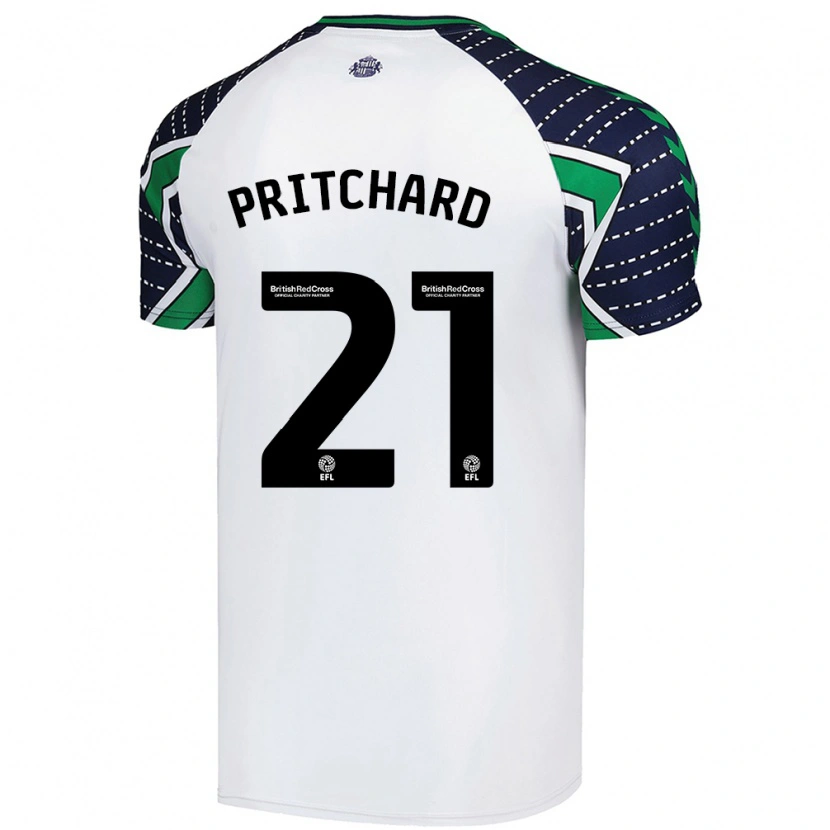 Danxen Kinderen Alex Pritchard #21 Wit Uitshirt Uittenue 2024/25 T-Shirt