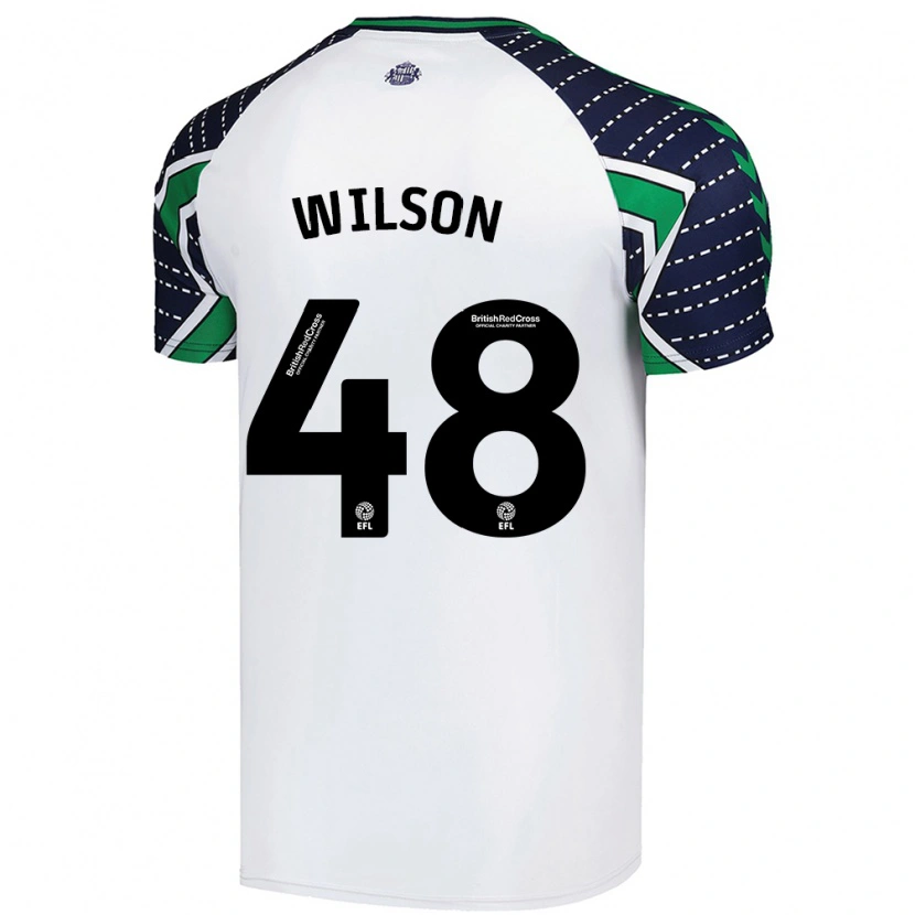 Danxen Kinderen Callum Wilson #48 Wit Uitshirt Uittenue 2024/25 T-Shirt