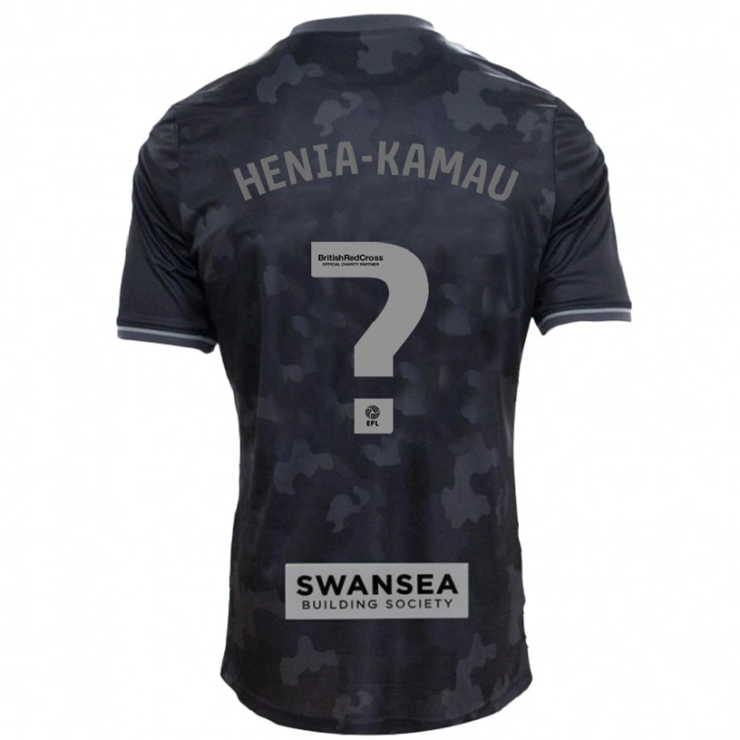 Danxen Kinderen Sammy Henia-Kamau #0 Zwart Uitshirt Uittenue 2024/25 T-Shirt